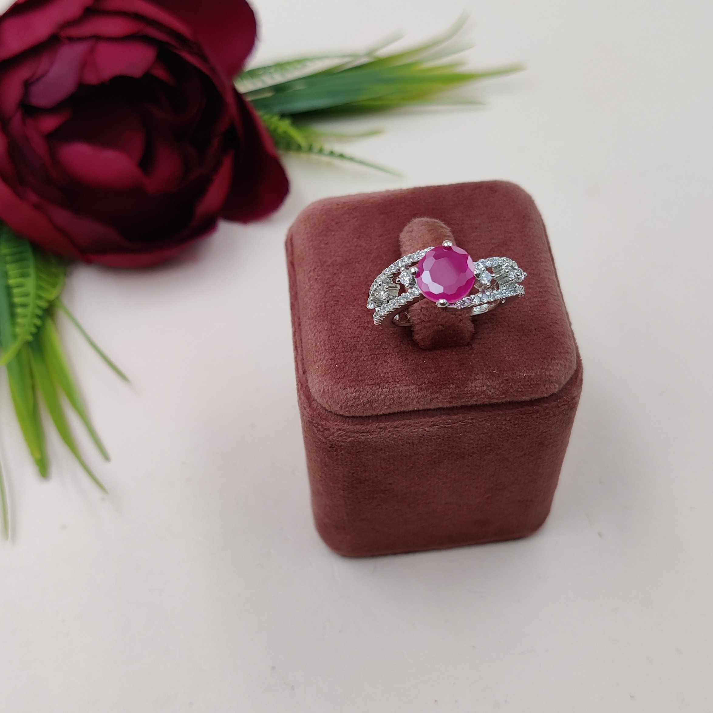 Dazzling Elegance American Diamond Ring