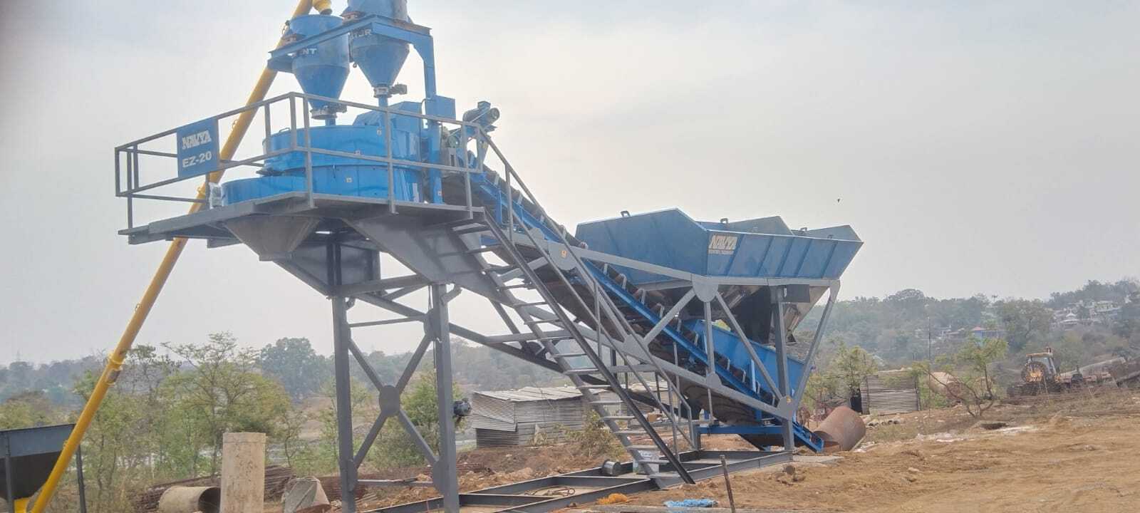 Concrete Batching Plant - Compact Bin Design, 20mhr/45mhr/60mhr Capacity | Fully Automatic Plc Control, Efficient Material Storage & Mixing