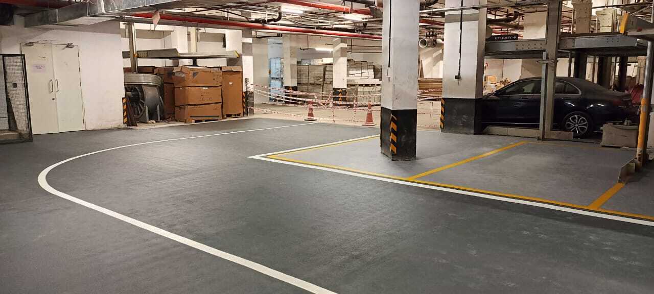 Car Park Flooring - Raw Material: Epoxy Resin