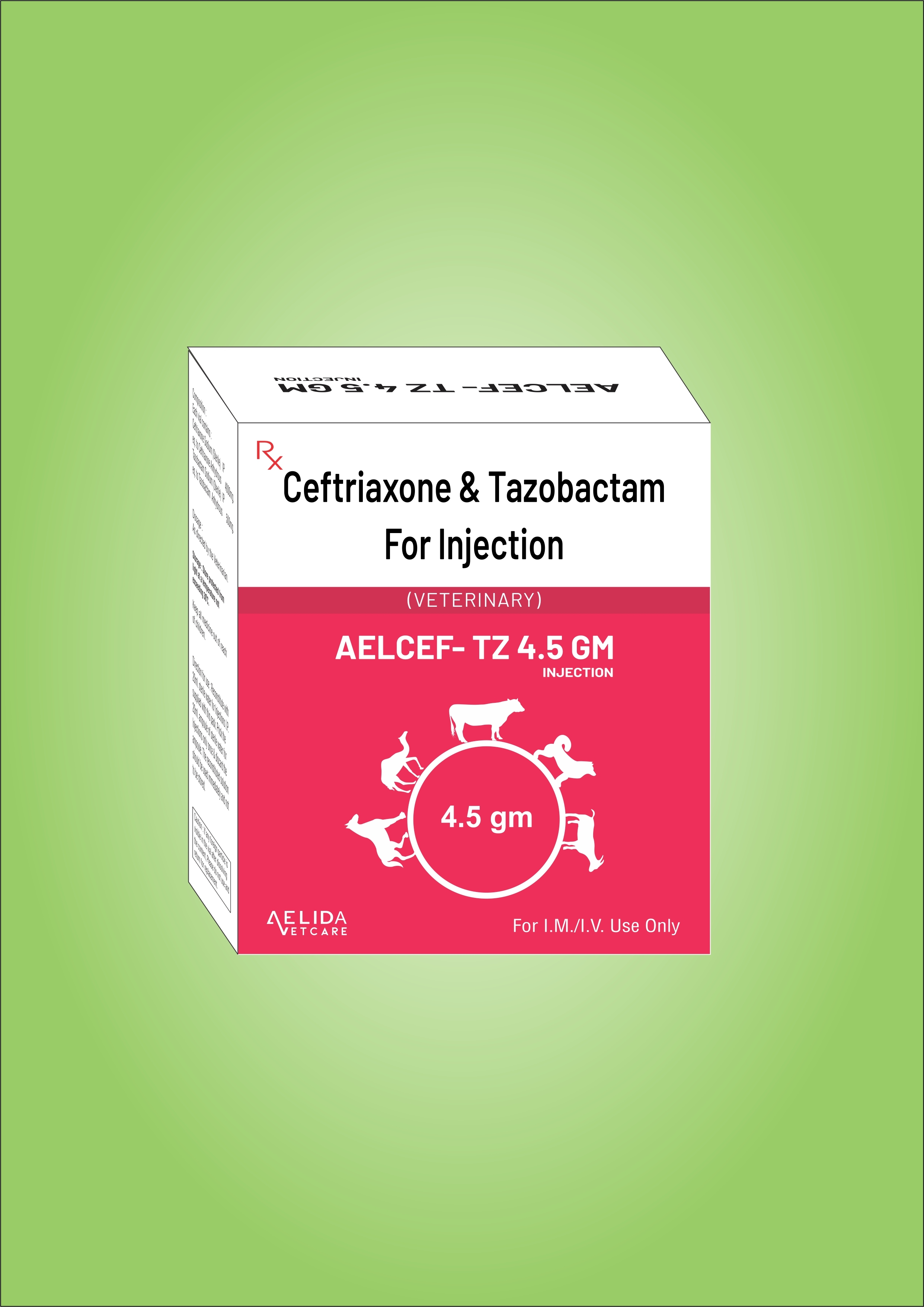 Ceftriaxone Tazobactam 4.5 Gm Veterinary Injection Supplier And Third Party Manufacturing Company In India - Physical Form: Powder