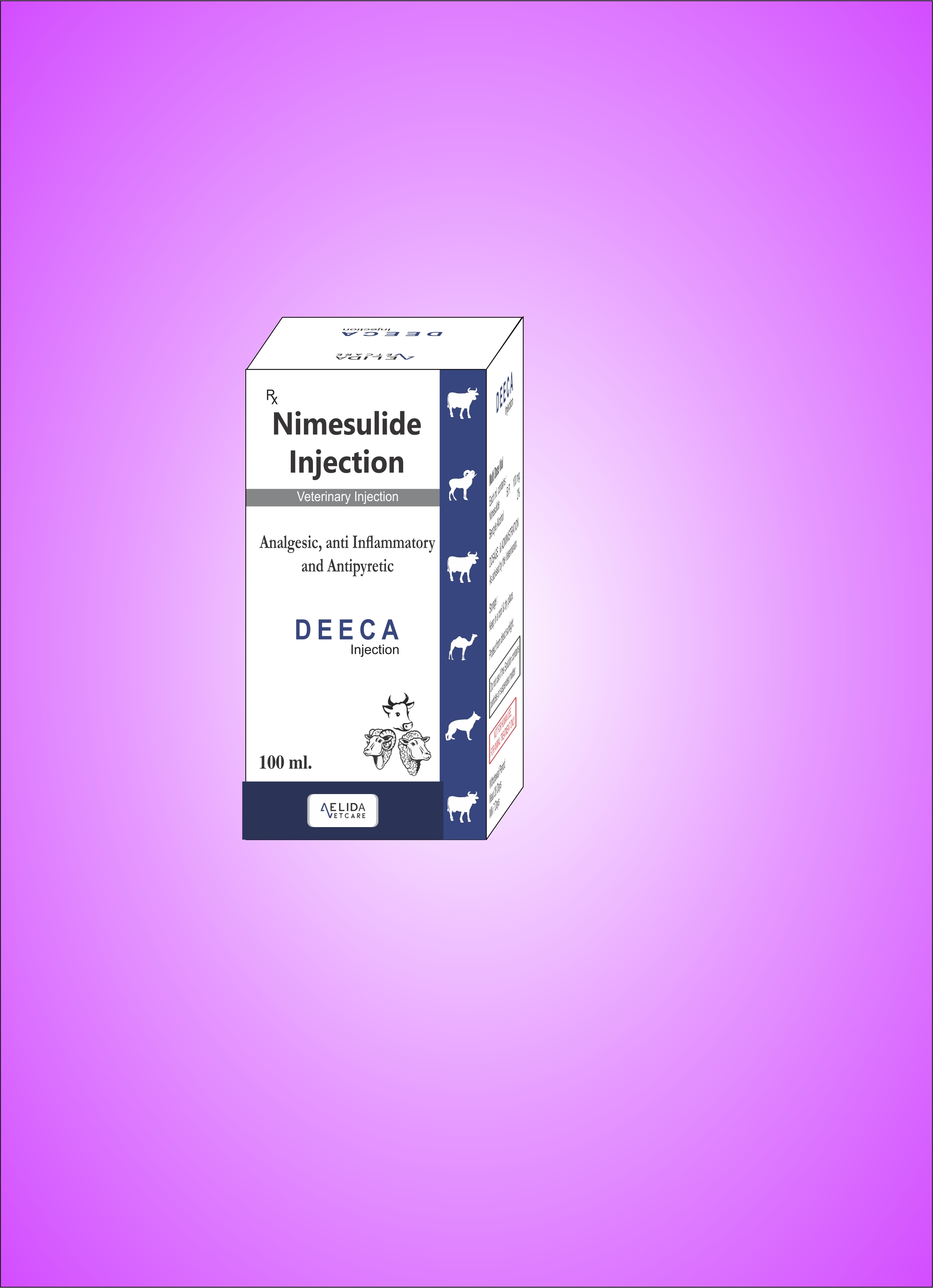 Nimesulide 100 Ml Veterinary Injection Supplier And Third Party Manufacturing Company - Physical Form: Liquid