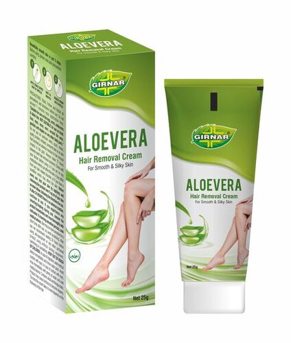 Aloe Vera Hair Removal Cream - 25 Grams , Herbal Extracts, Soothing Rose  Extracts for Sensitive Skin, Gentle Hair Removal for Smooth Skin - 25 Grams  , Herbal Extracts, Soothing Rose Extracts