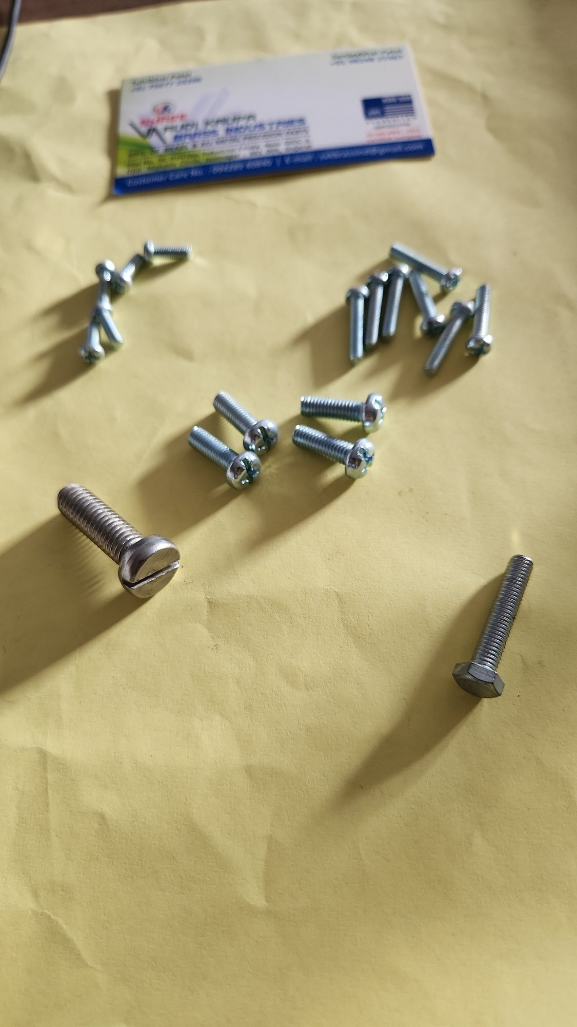 Ms Screw - Mild Steel, Sizes M3 & Above | Color Options: Silver, White, Blue, Yellow, Finish Choices: Nickel, Zinc, Brass, Multi-color, 0.05mm Tolerance