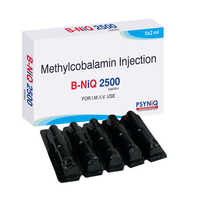 Methylcobalamin Injection - 2500 mcg per 2 ml, 5 x 2 ml Pack for Vitamin B12 Deficiency Treatment, Neuropathy & Anemia Support