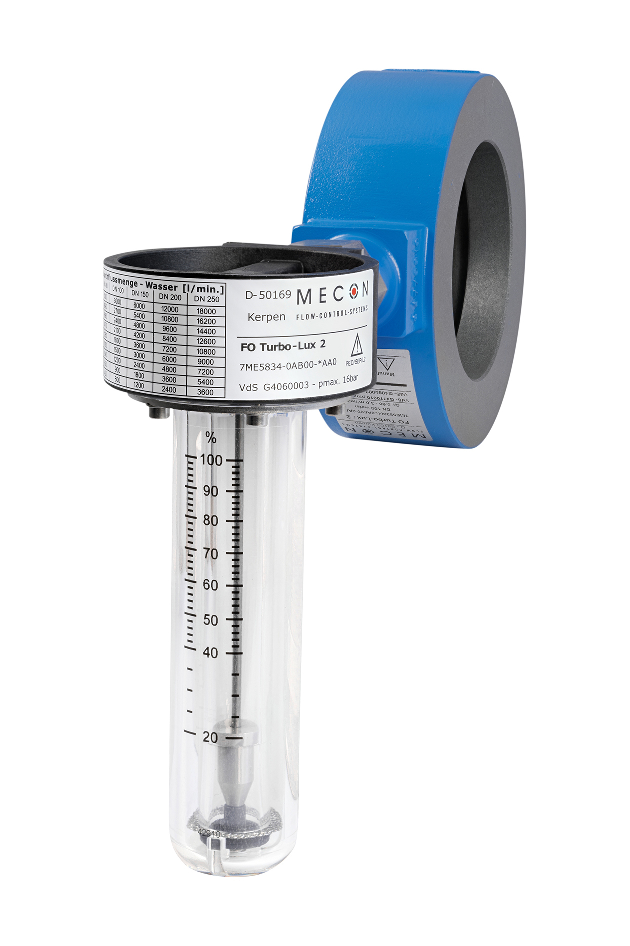 Fm Approved Flow Meter /Fire Pump Test Meter - Color: Red
