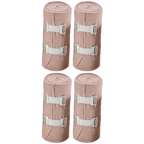 A TAPE - Cotton Elastic Compression Bandage 10cm x 5m | Reusable, Durable, Brown Color, Ideal for Athletes and Daily Use