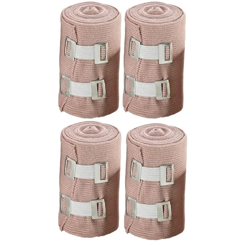 7.5cm x 5ft A-TAPE Elastic Compression Bandage - Cotton Material, White Color | Reusable, Non-Sterilized, Versatile for Medical & Athletic Use