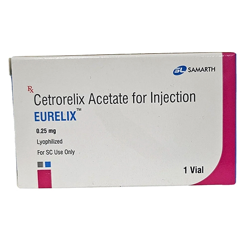 Cetrorelix Acetate Injection - 0.25 mg Liquid Form, Suitable for All, Administered by Healthcare Professionals