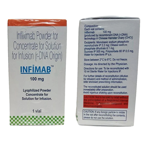 100 Mg Infliximab Powder For Concentrate For Solution For Infusion - Drug Type: Injection