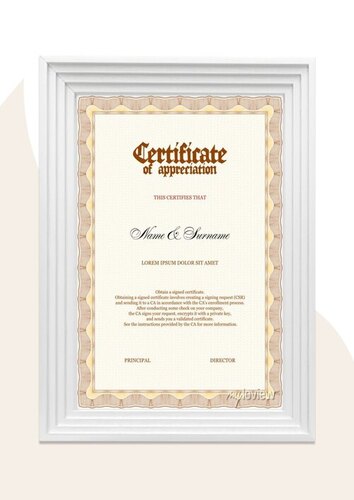 सर्टिफिकेट फ्रेम्स