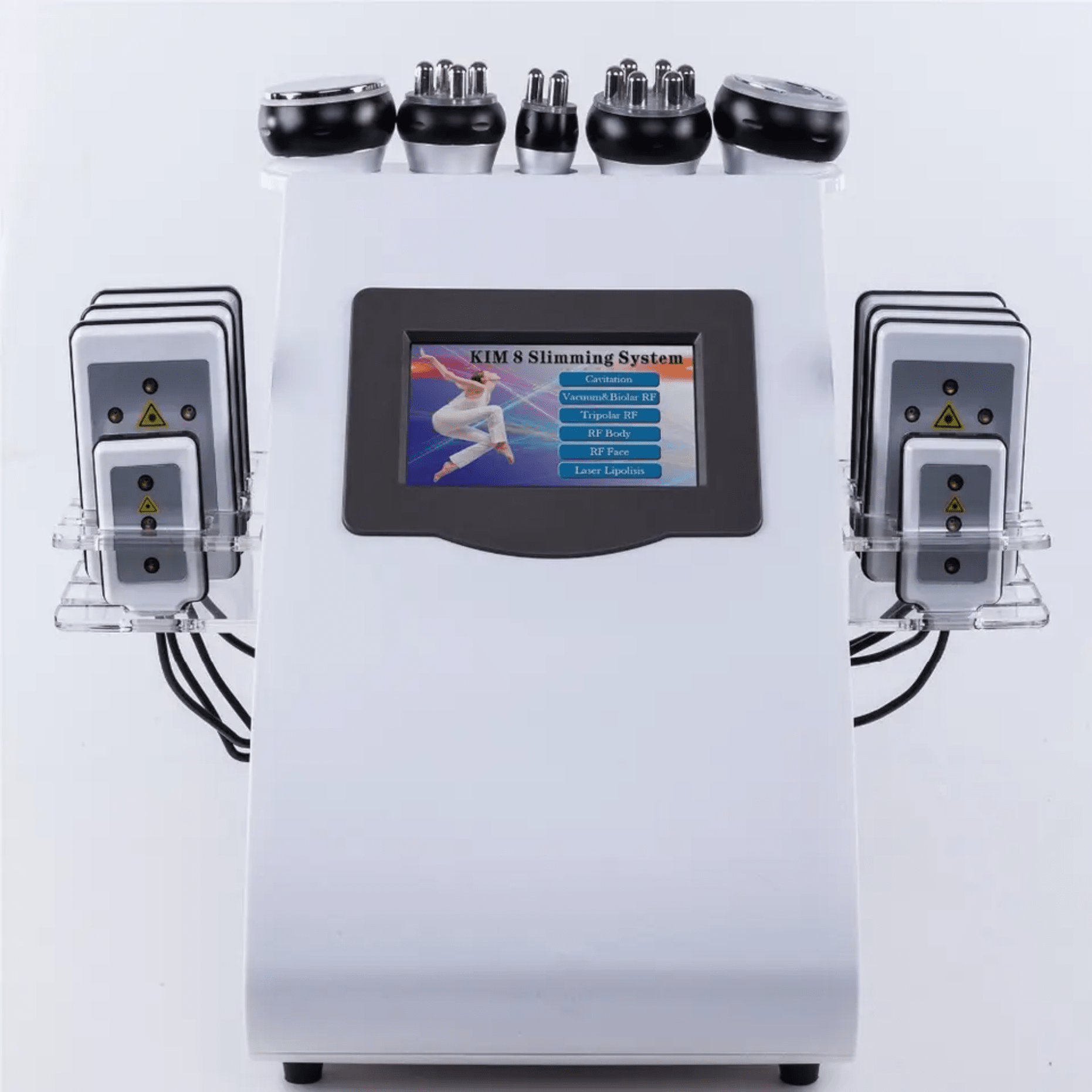 Biotronix Solution Forever - 6-in-1 Ultrasonic Cavitation Rf Vacuum Lipo Laser Slimming Machine Portable Touch Screen Device For Complete Body Care And Skin Rejuvenation