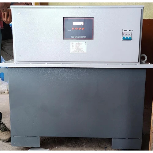 3 Phase Oil Cooled Servo Stabilizer - 20 KVA, Input Voltage 295-460V, Output Voltage 380/400/415V | High Insulation Resistance, Micro Controller System, Industrial Use