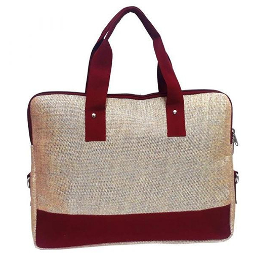 Jute Laptop Bag - High-Quality Jute, 11 Inches, Brown Color | Customizable Design, Durable & Eco-Friendly for Stylish Carrying