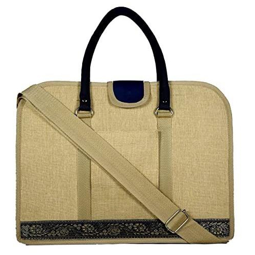 Jute Office Executive Bag - High Quality Jute Material, Various Sizes Available, Brown Color, Customizable Options for Professional Appeal