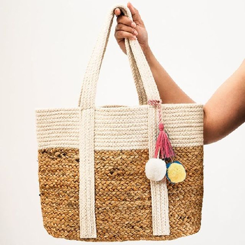 Jute Tote Bag - High-Quality Jute, Various Sizes Available, Multicolor Design Options | Durable, Customizable for Shopping and Outings