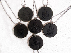 God Lava Energy Pendants - Lava Stone 2cm Stainless Steel Chain, Energy Boost, Lightweight, Durable Design