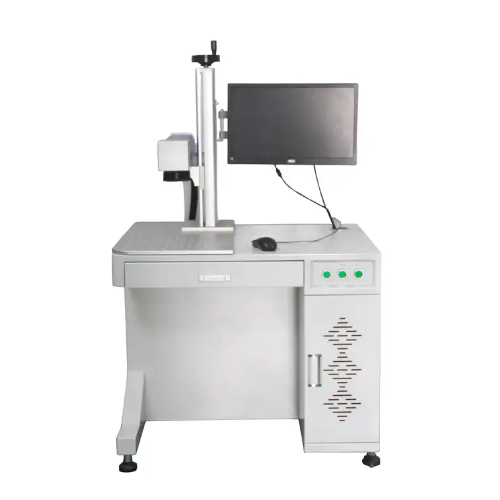 Laser Marking Machine - Metal, Plastic, Wood, Glass Compatibility | Automatic Operation, 1-Year Warranty, Sleek White Design