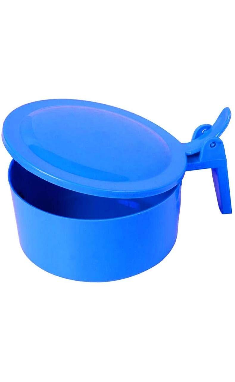 Sputum Mug - Plastic, 80x70mm, Blue, 120ml Capacity, Snap-on Lid | Sterile Receptacle For Sputum Collection In Healthcare Settings
