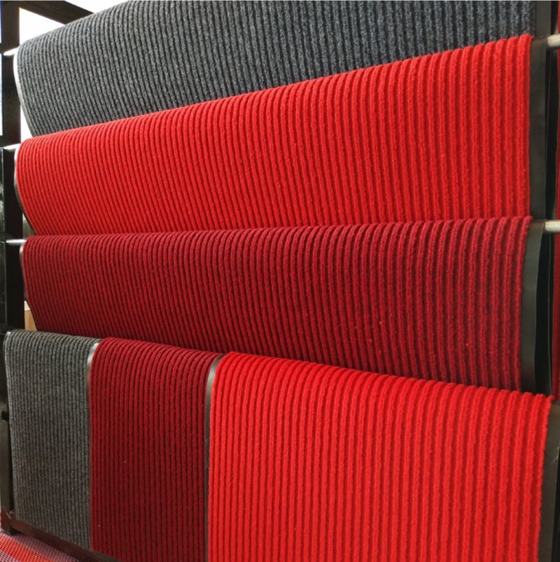 Factory Wholesale Double Stripe Carpet With Pvc Bottom Floor Carpet