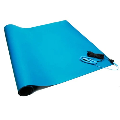Esd Sticky Mat - Polypropylene Material, 3x2 Feet, Blue Color | Standard Style For Dust & Debris Capture In Cleanroom Environments