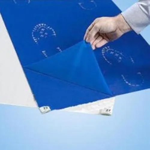Cleanroom Sticky Mat - Polypropylene, 24x36 Inches, Blue | Sticky Surface For Dirt And Dust Removal, Easy Installation