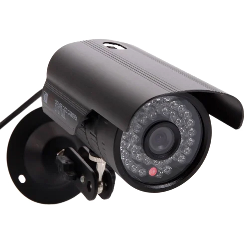 CCTV Day Night Color HD Camera - Plastic, 2 Megapixel, Black | Indoor & Outdoor Use, Electric Power Supply, Warranty Included