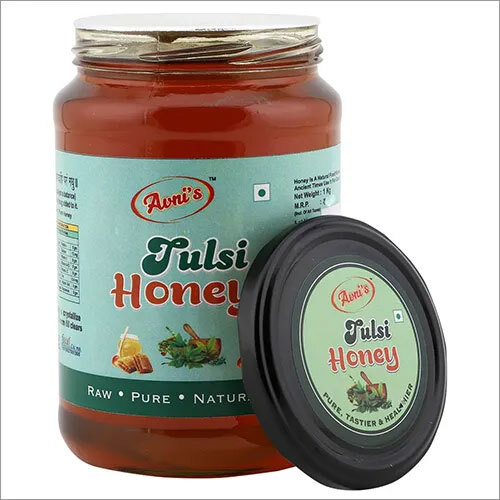 Tulsi Honey - Natural Sweetener Crafted From Pure Tulsi Extracts | Organic, Raw, Nutrient-rich Honey