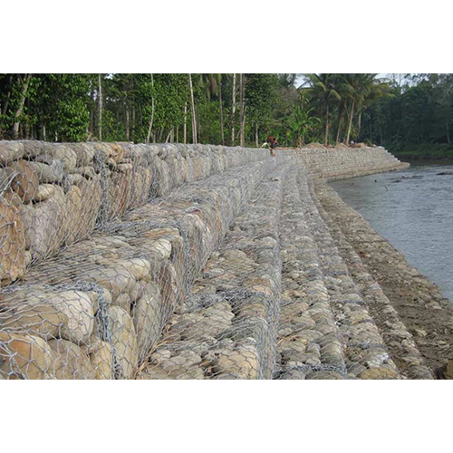 Double Twisted Gabion Box - Color: Silver