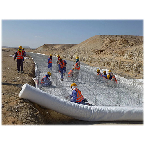 Double Twisted Gabion Box - Color: Silver