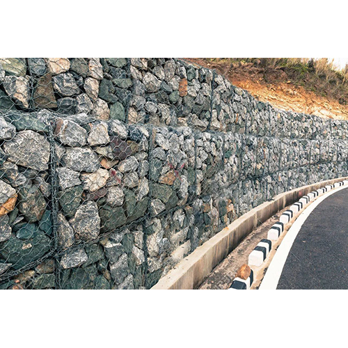 Double Twisted Gabion Box - Color: Silver
