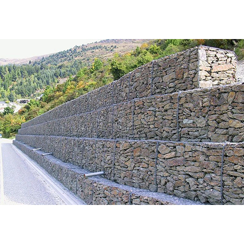 Double Twisted Gabion Box - Color: Silver