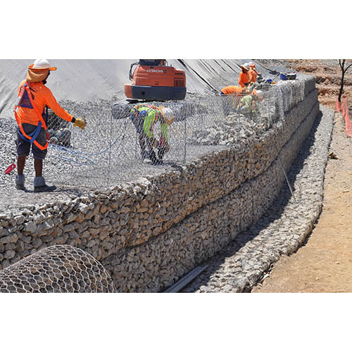 Double Twisted Gabion Box - Color: Silver