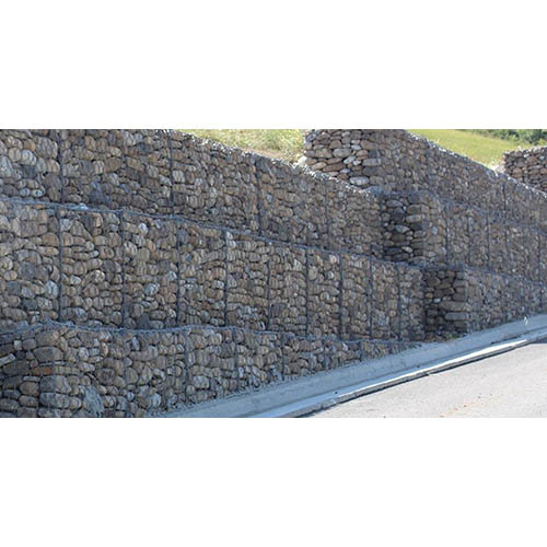Double Twisted Gabion Box - Color: Silver