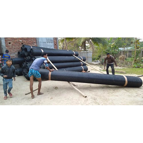 Geogrid Textile For Construction - Size: 25-66 Mm