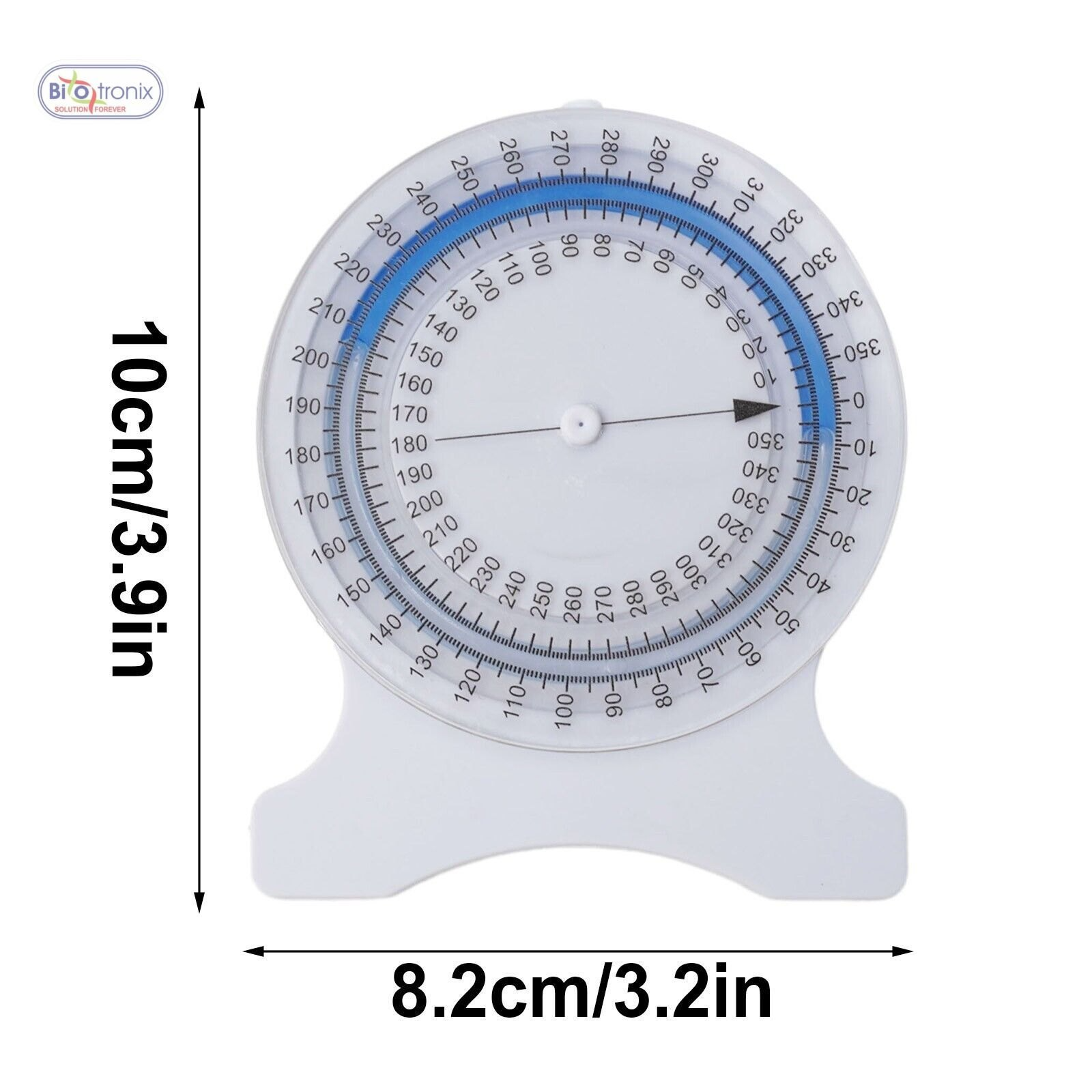 Inclinometer For Body Mechanics With Swivel Dial