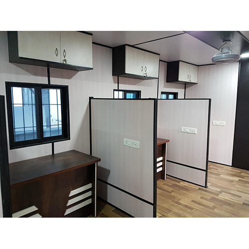 Ms Portable Office Cabins - Ms Material, 12x14 Feet | Customizable Amenities, Easy Transport And Setup