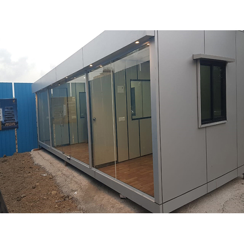 Office Glass Cabins - Color: White