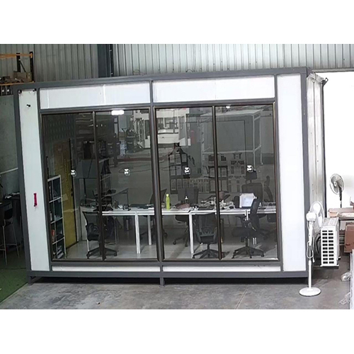 Office Glass Cabins - Color: White