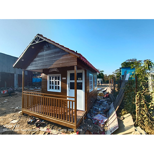 Metal Portable Cottages - Color: Brown