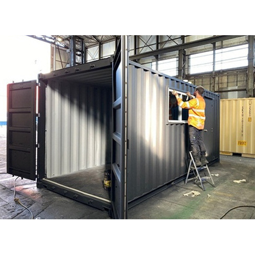Metal Modification Container - Mild Steel 10-foot Dry Container | Durable Coating, Multipurpose Use, Weather-resistant Design, Elegant Appearance