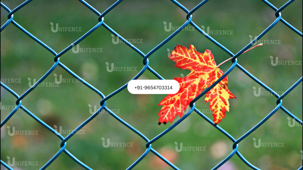 Green Pvc Coated Chain Link Fence, Iron Pvc Coated Chain Link Fencing - Application: Sports Field