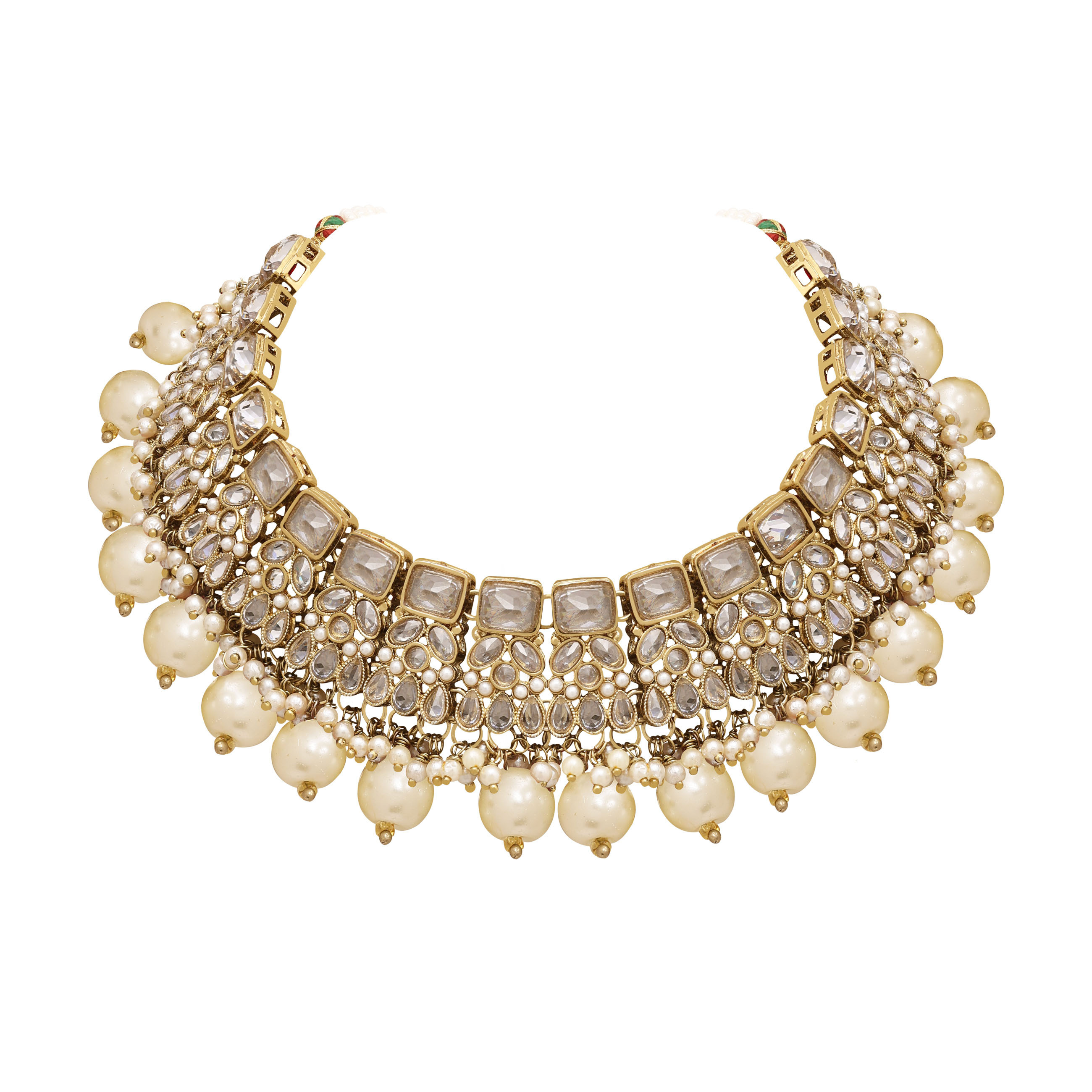 Traditional Jewelry| Wedding Collection Necklace | Choker Necklace | Bridal Reverse Ad Necklace | Designer Bridal Jewelry.. - Color: Lct