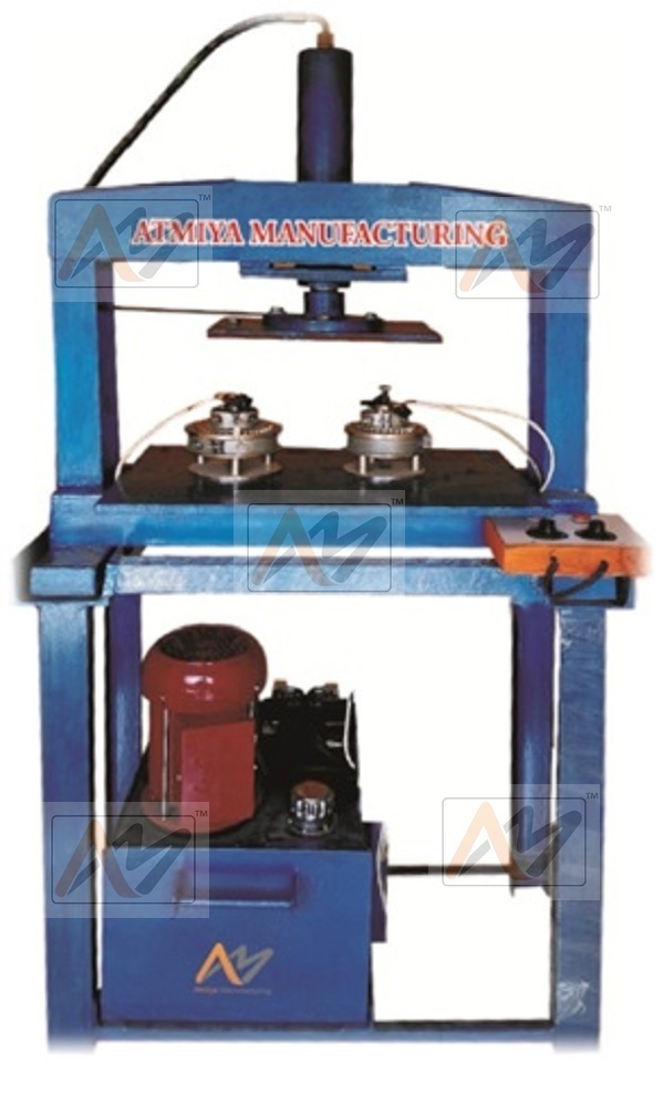 Blue Round Paper Cutting Machine