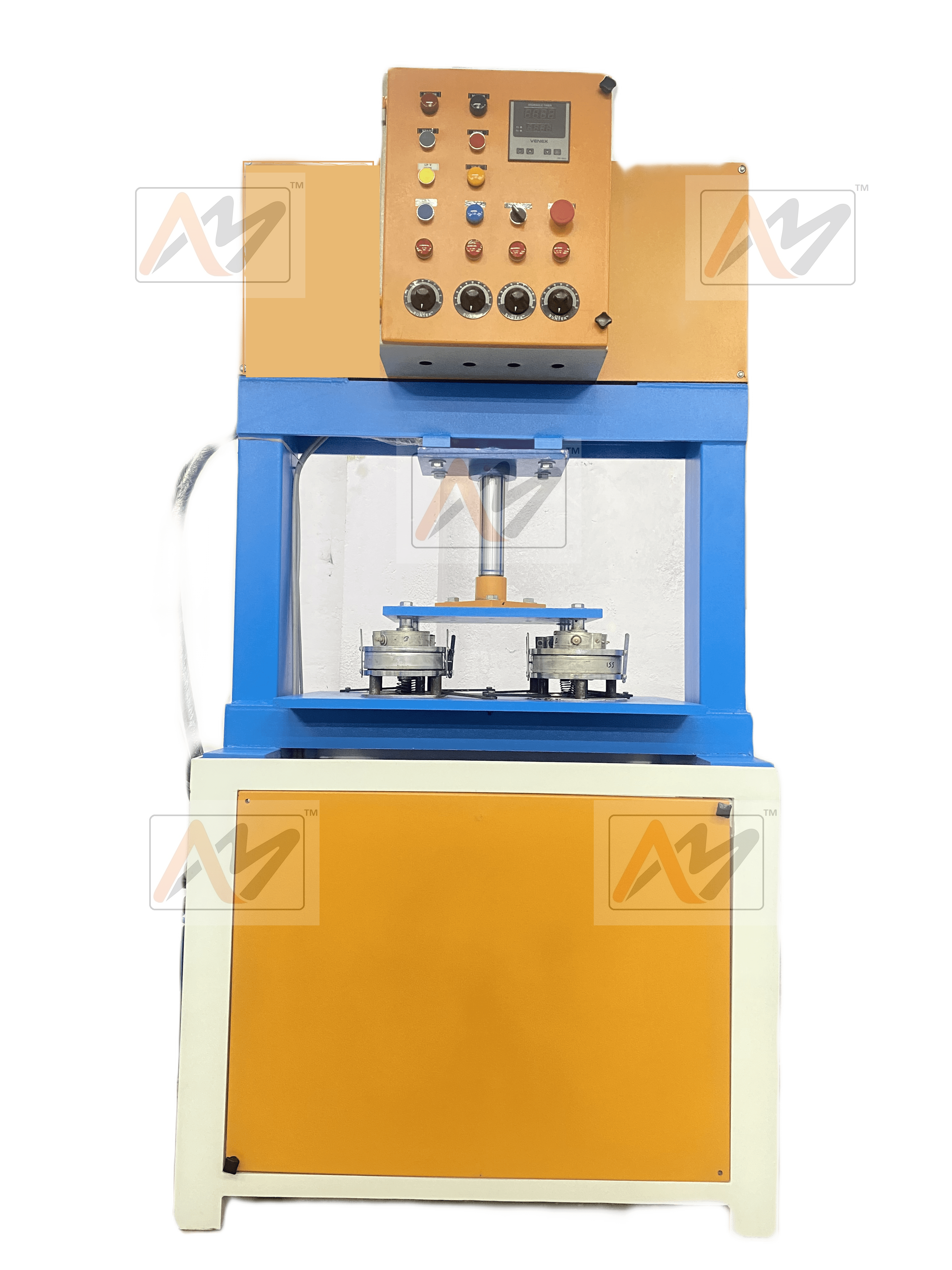Paper Thali Making Machine - Automatic, 220v | Blue Color, 1-year Warranty, Human Machine Interface