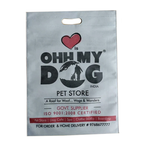 Non Woven D Cut Shopping Bag - Non Woven Fabric, 10x14 to 16x21 inches | Durable, Reusable, Eco-Friendly Design with Comfortable Handle