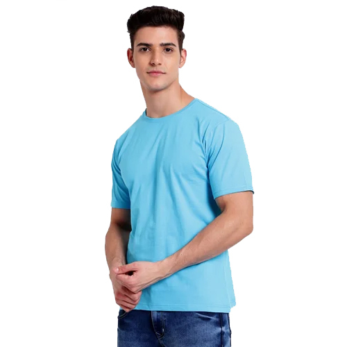 Cotton Plain T Shirt - 100% Cotton Material, Male Design , Available in Various Solid Colors for Versatile Wardrobe Styling
