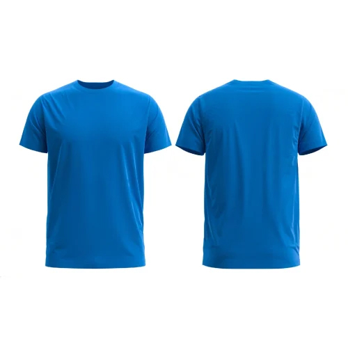 Round Neck T Shirt - Cotton Fabric, Sizes S, M, L, XL | Available in Various Colors, Plain Design for Men's Casual Wear