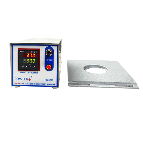 Stage Warming Plate - Thick Aluminium & Quartz Glass, 150mmx150mm Surface for Simultaneous Heating, PID Controller with LED Display