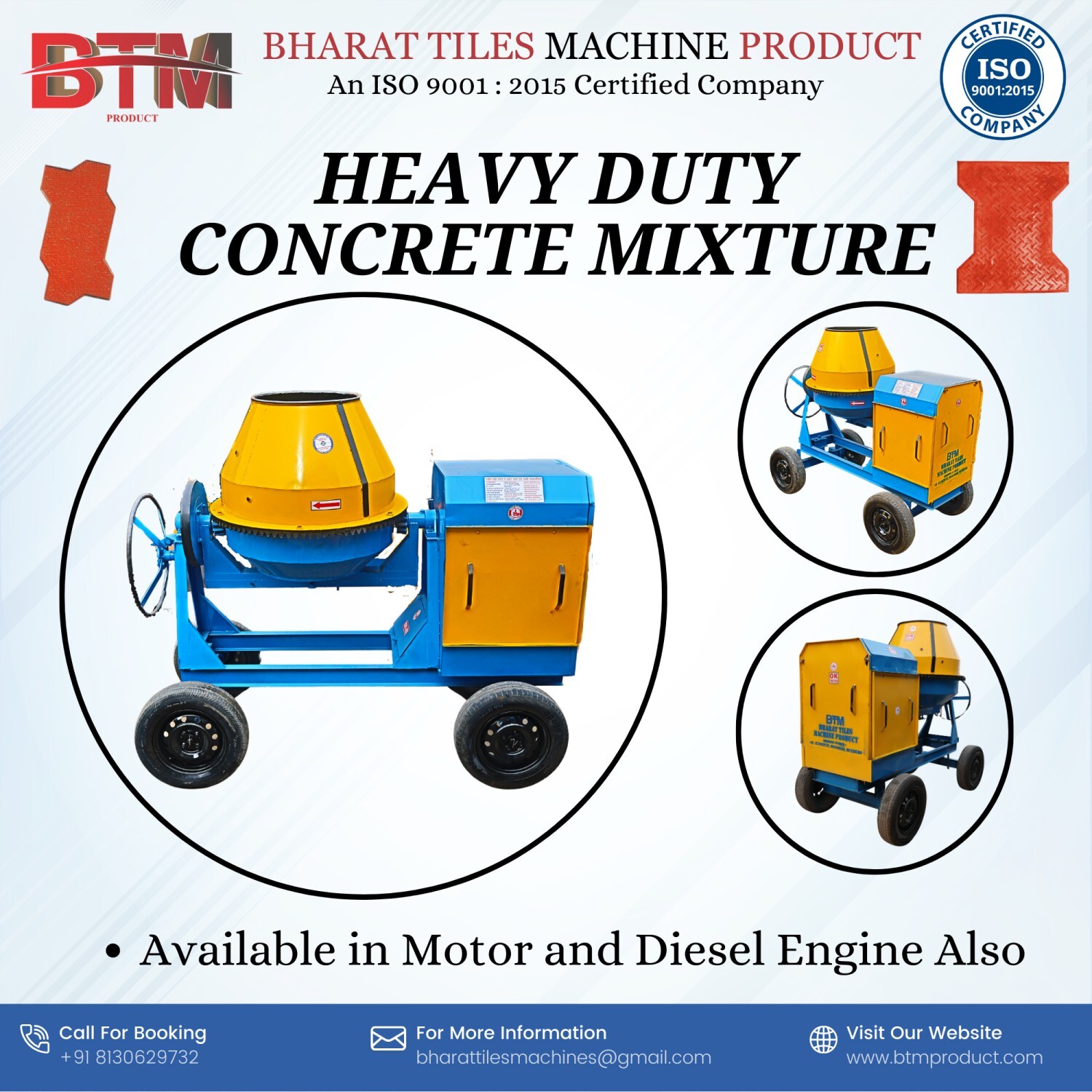Concrete Block Making Machine - Dimension (L*w*h): 400 X 200 X 200 Millimeter (Mm)