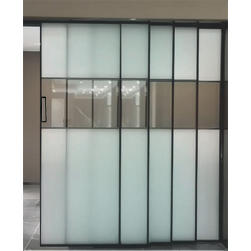 Sp Sl-1+4 Aluminium Profile Telescopic Slinding Door System With Soft Close Door - Color: Black